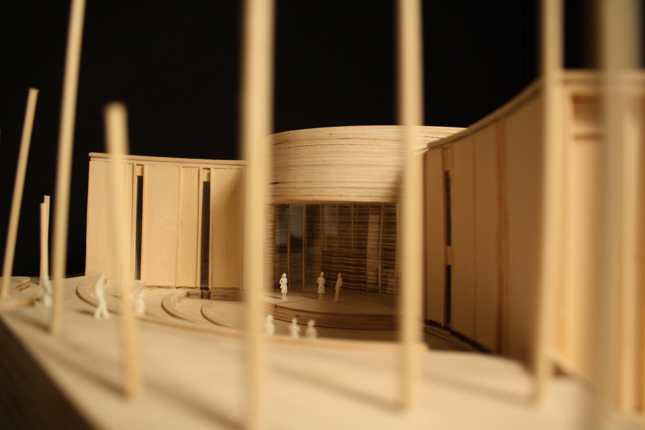 1:100 model outdoor theatre